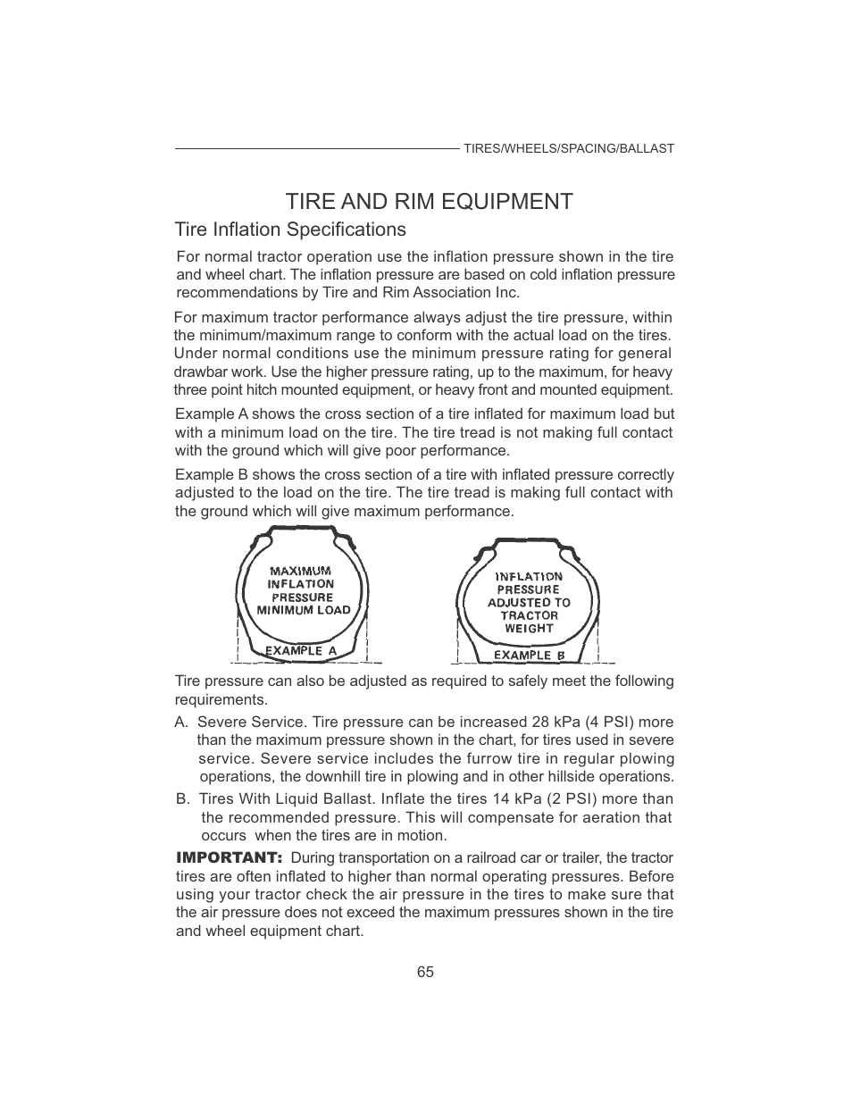 Tire and rim equipment | Cub Cadet 7532 User Manual | Page 73 / 126