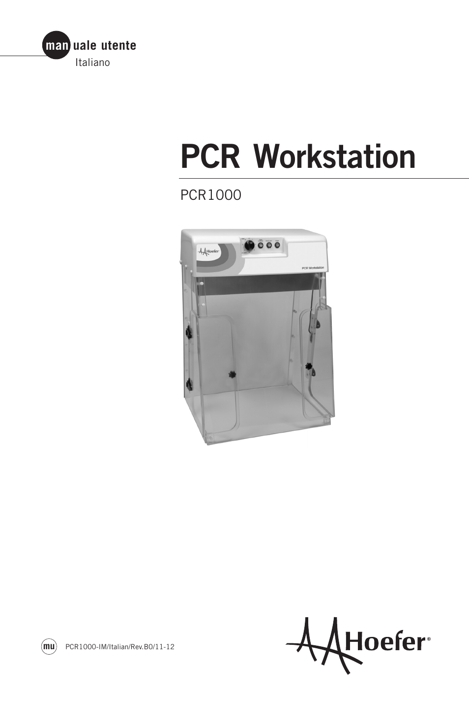 Hoefer PCR1000 User Manual | 19 pages