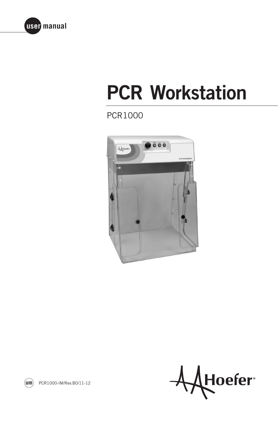 Hoefer PCR1000 User Manual | 19 pages