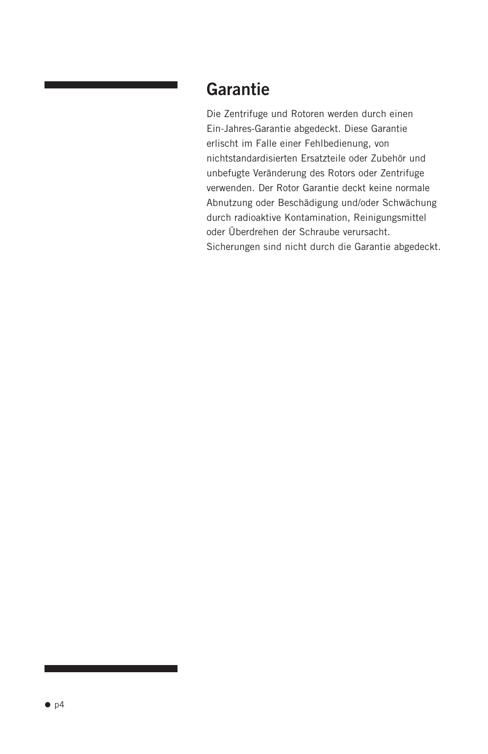 Garantie | Hoefer CF1000 User Manual | Page 14 / 15