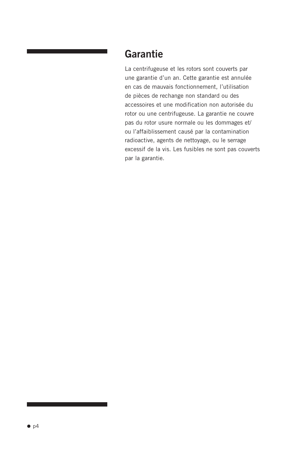 Garantie | Hoefer CF1000 User Manual | Page 14 / 15