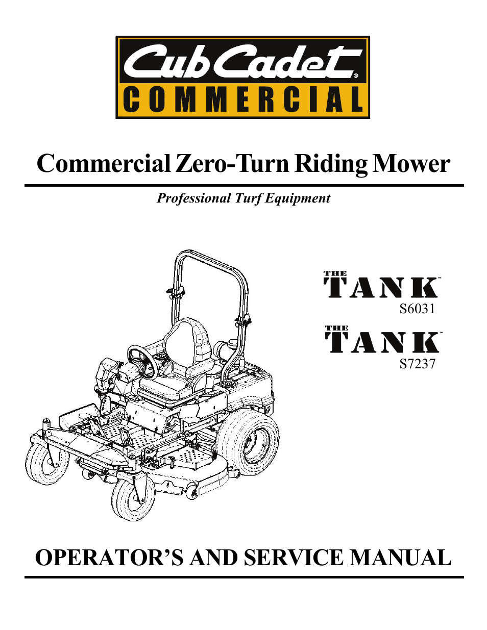 Cub Cadet THE TANK S7237 User Manual | 32 pages