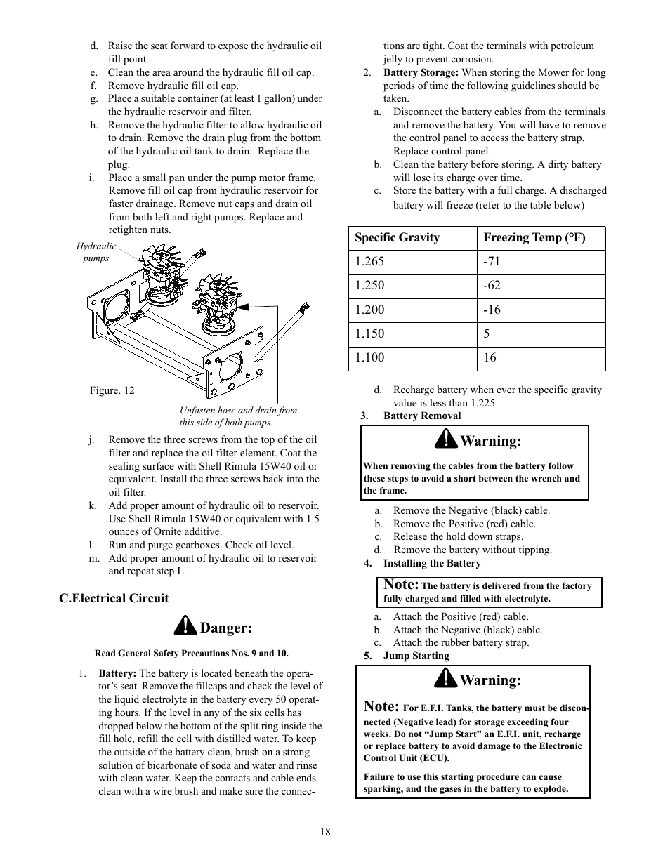 Danger, Warning | Cub Cadet THE TANK S7237 User Manual | Page 18 / 32