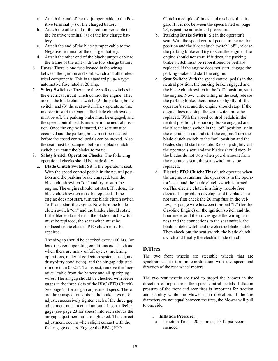 Cub Cadet THE TANK S7237 User Manual | Page 19 / 32