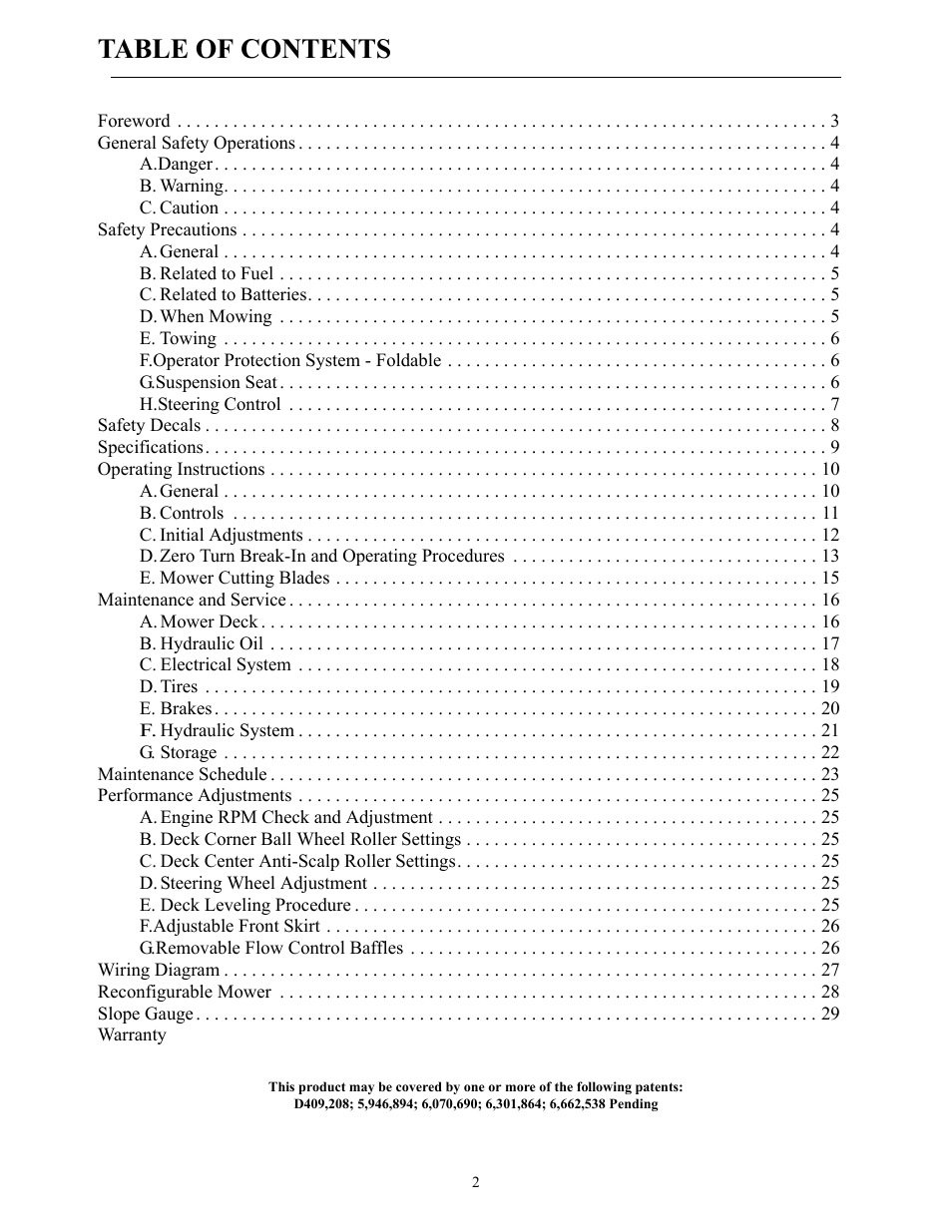 Cub Cadet THE TANK S7237 User Manual | Page 2 / 32