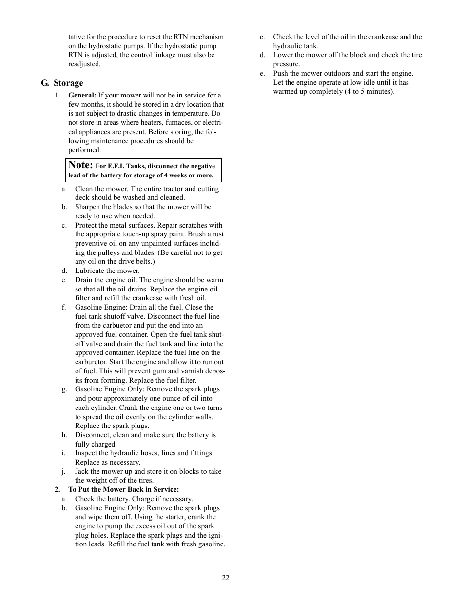 Cub Cadet THE TANK S7237 User Manual | Page 22 / 32