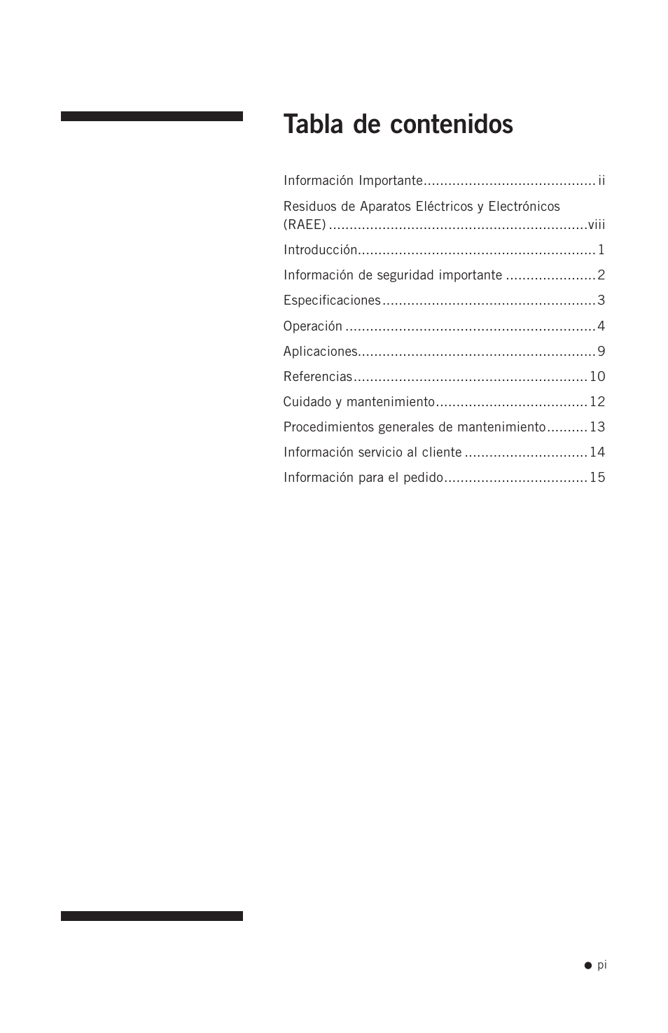 Hoefer UVC5000 User Manual | Page 2 / 25