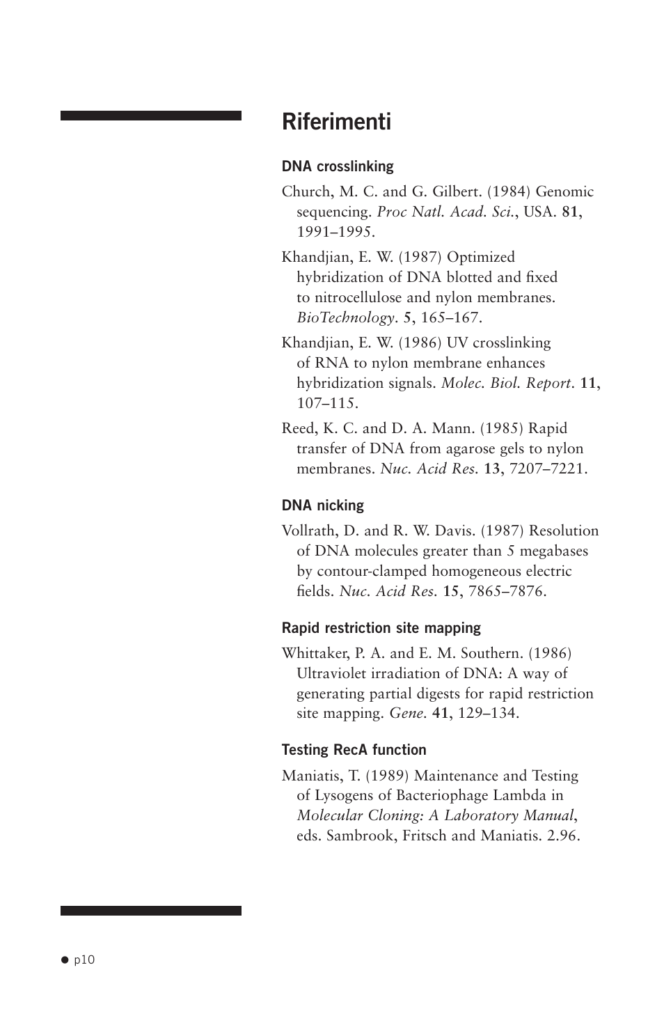 Riferimenti | Hoefer UVC5000 User Manual | Page 19 / 25