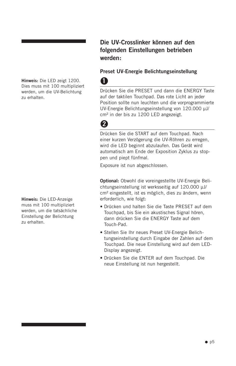 Hoefer UVC5000 User Manual | Page 14 / 25