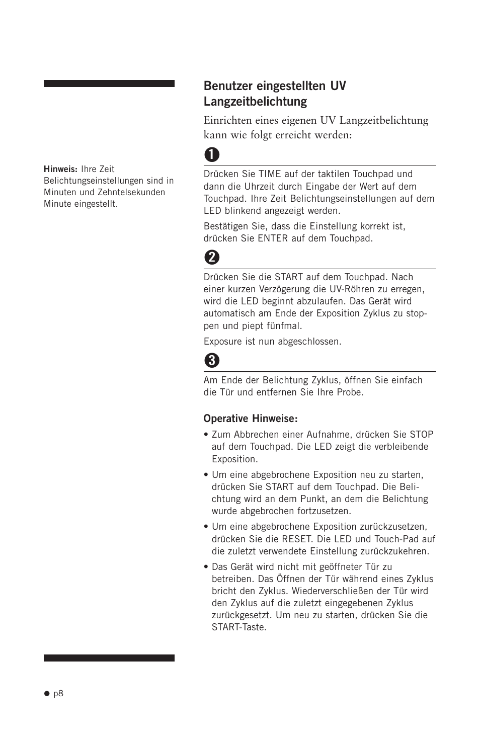 Hoefer UVC5000 User Manual | Page 17 / 25