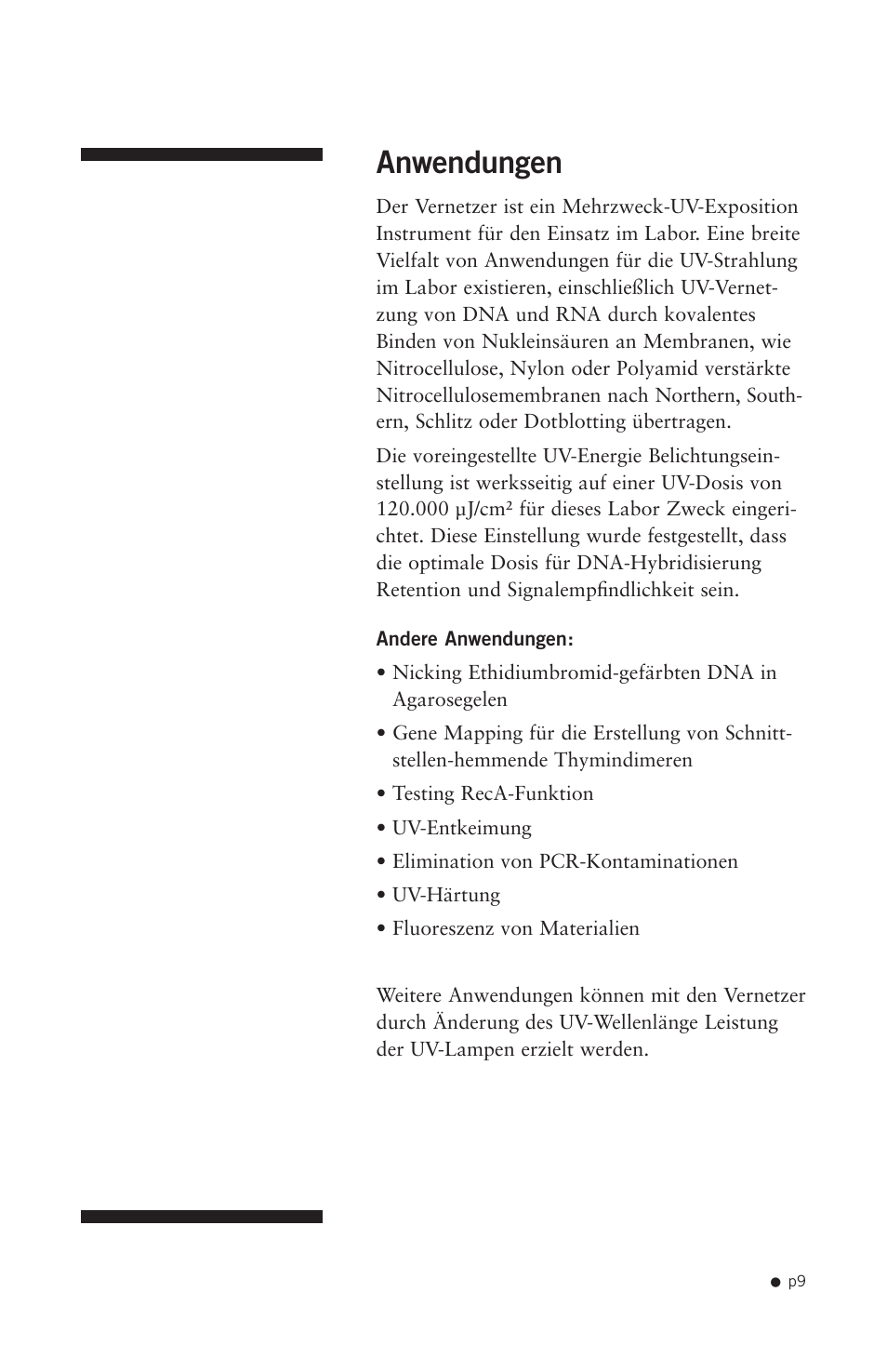 Anwendungen | Hoefer UVC5000 User Manual | Page 18 / 25