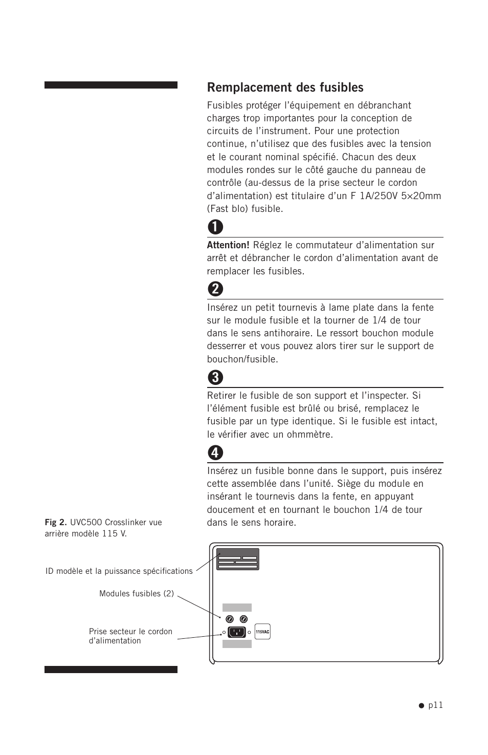 Hoefer UVC500 User Manual | Page 20 / 24