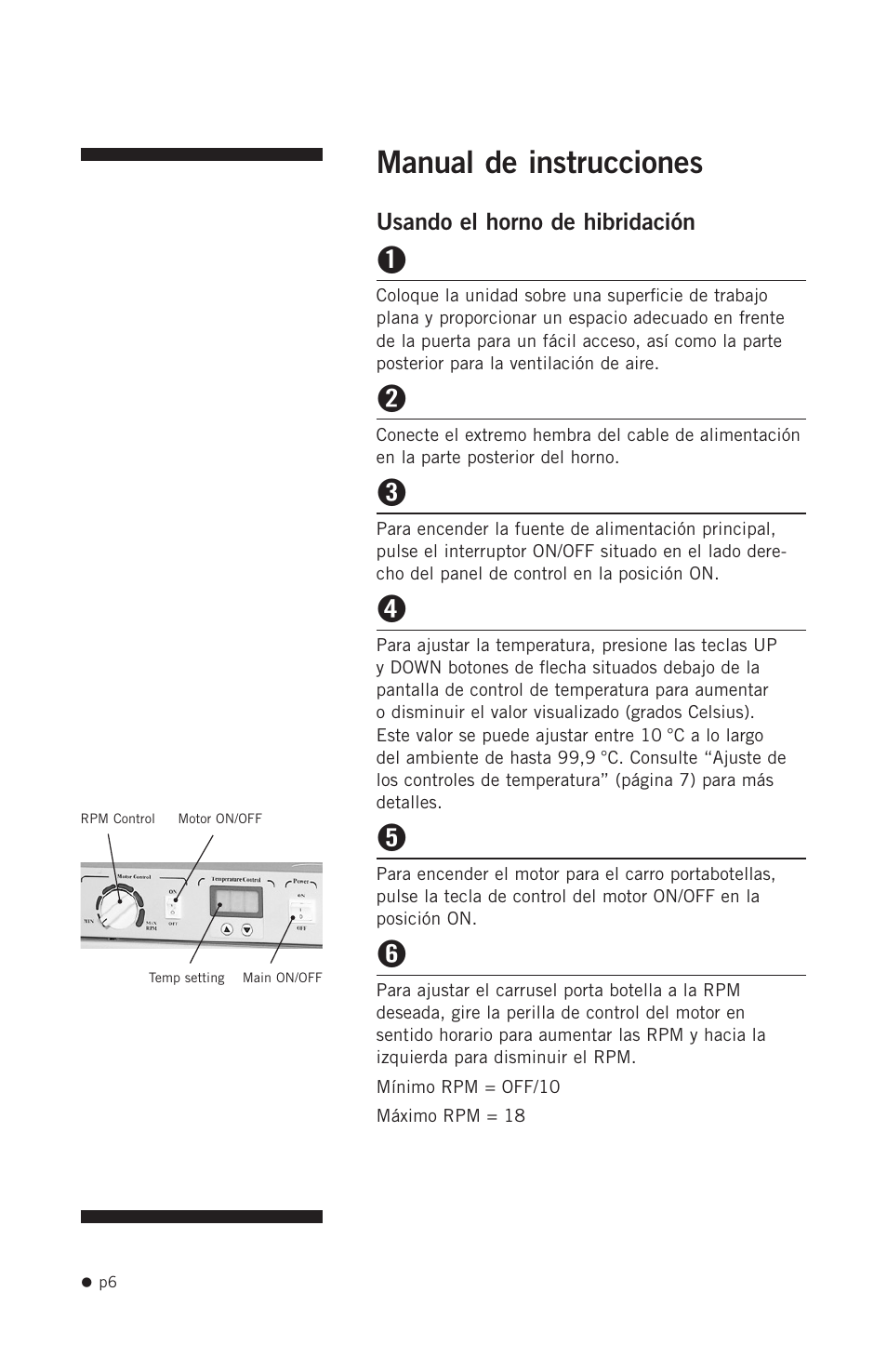 Manual de instrucciones | Hoefer HB1000 User Manual | Page 15 / 31