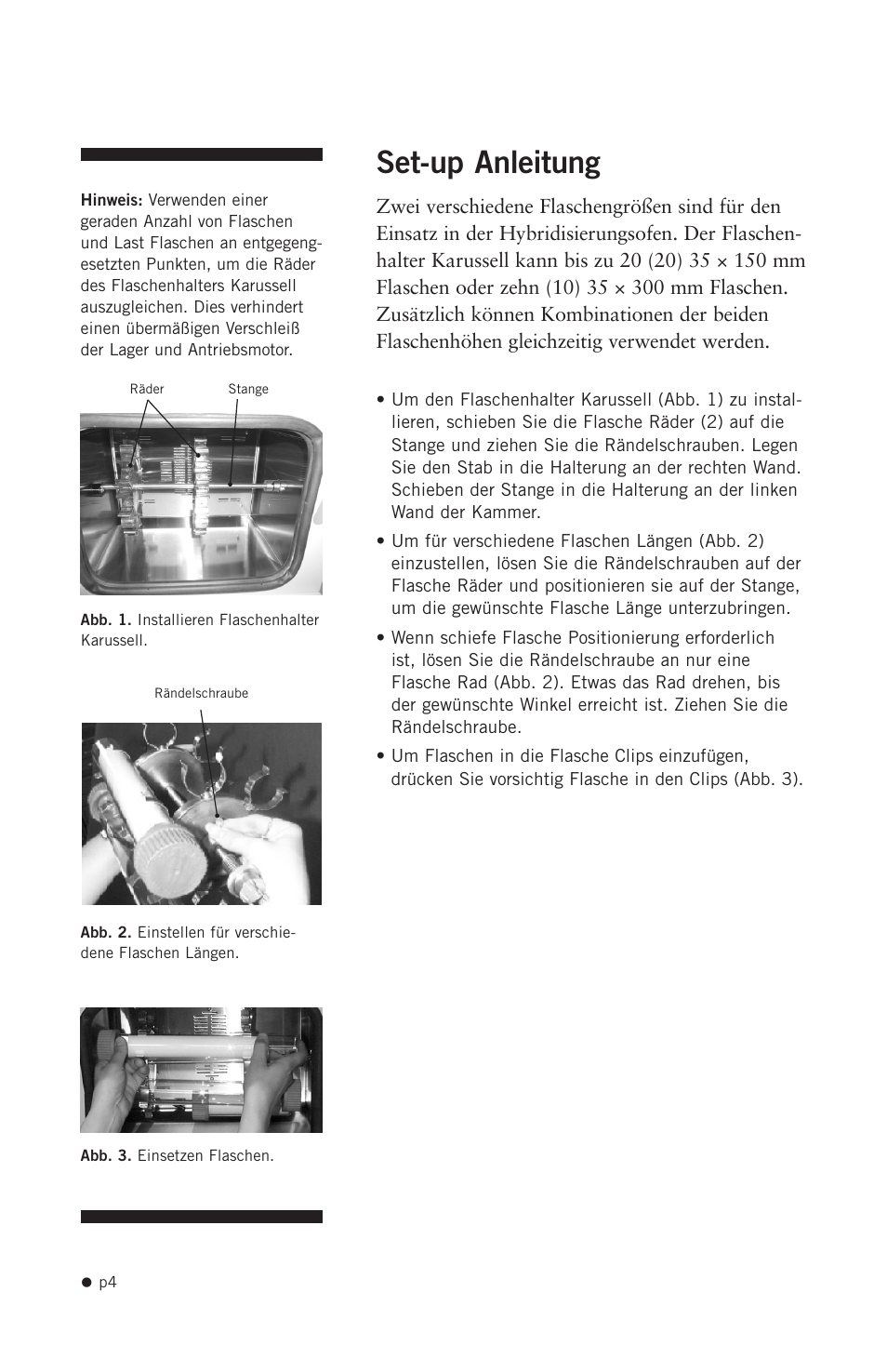 Set-up anleitung | Hoefer HB1000 User Manual | Page 13 / 31