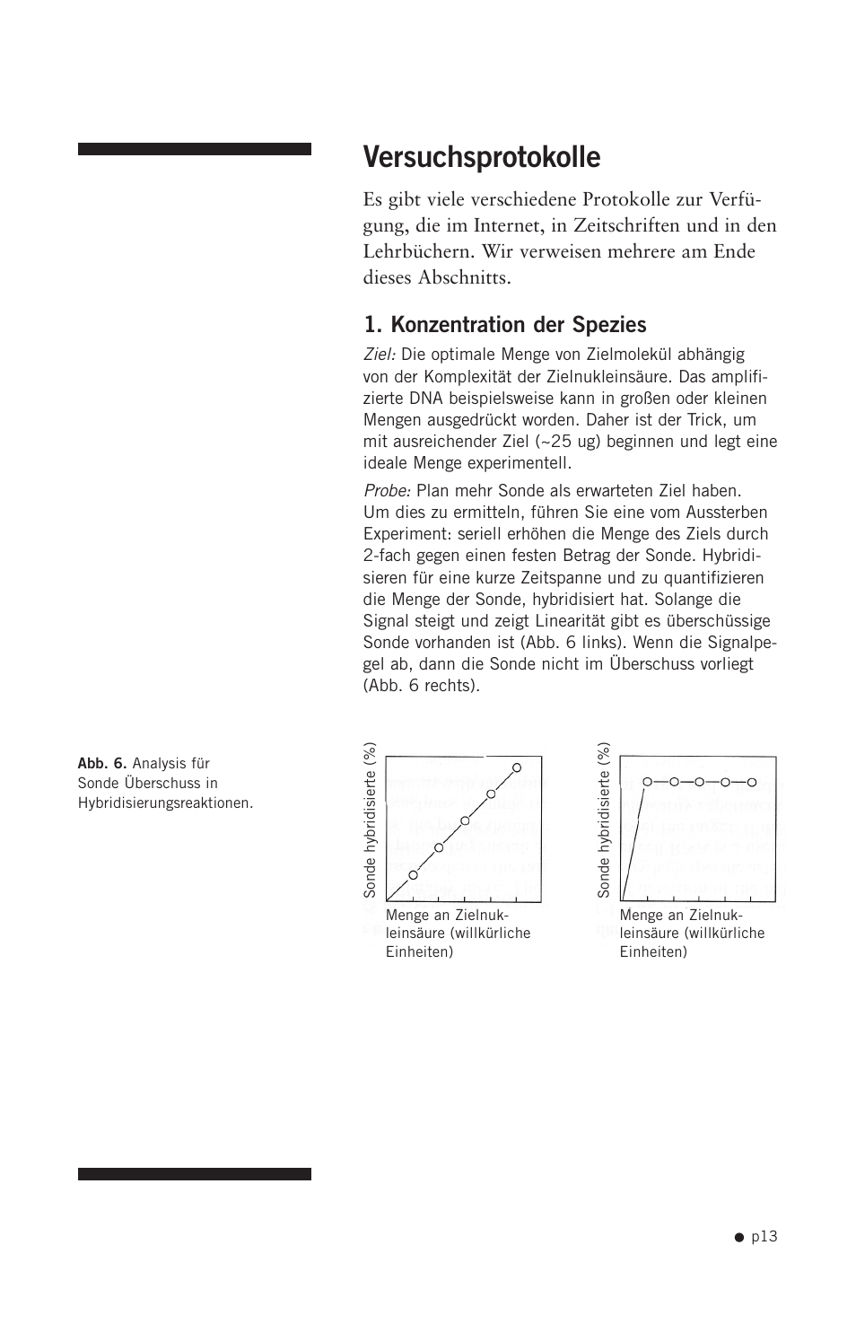 Versuchsprotokolle, Konzentration der spezies | Hoefer HB1000 User Manual | Page 22 / 31