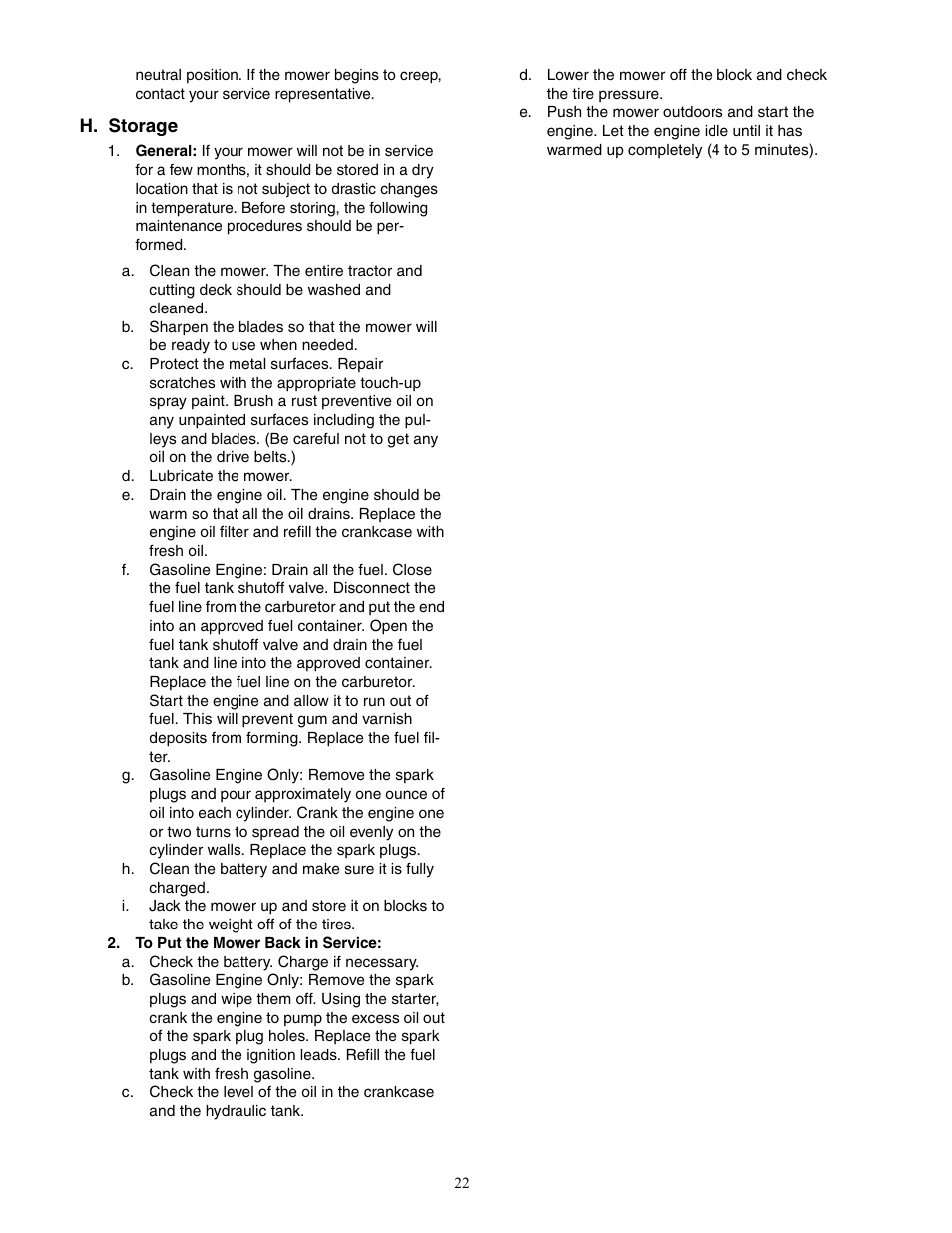 Cub Cadet 20HP Z-Force 44 User Manual | Page 22 / 32