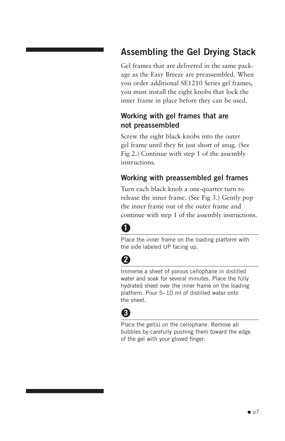 Assembling the gel drying stack | Hoefer SE1200 User Manual | Page 16 / 27