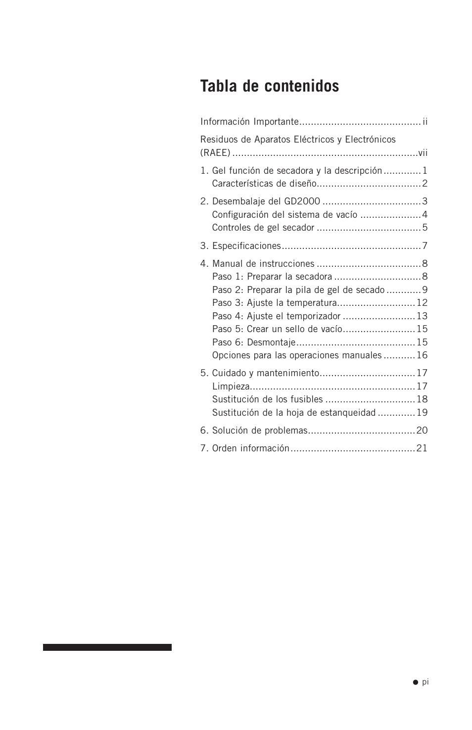 Hoefer GD2000 User Manual | Page 2 / 30