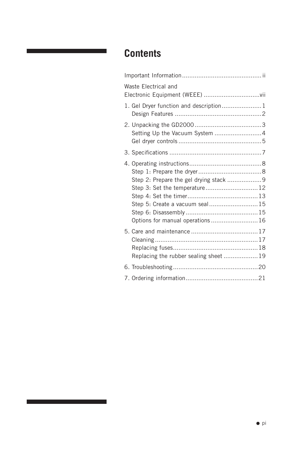 Hoefer GD2000 User Manual | Page 2 / 30