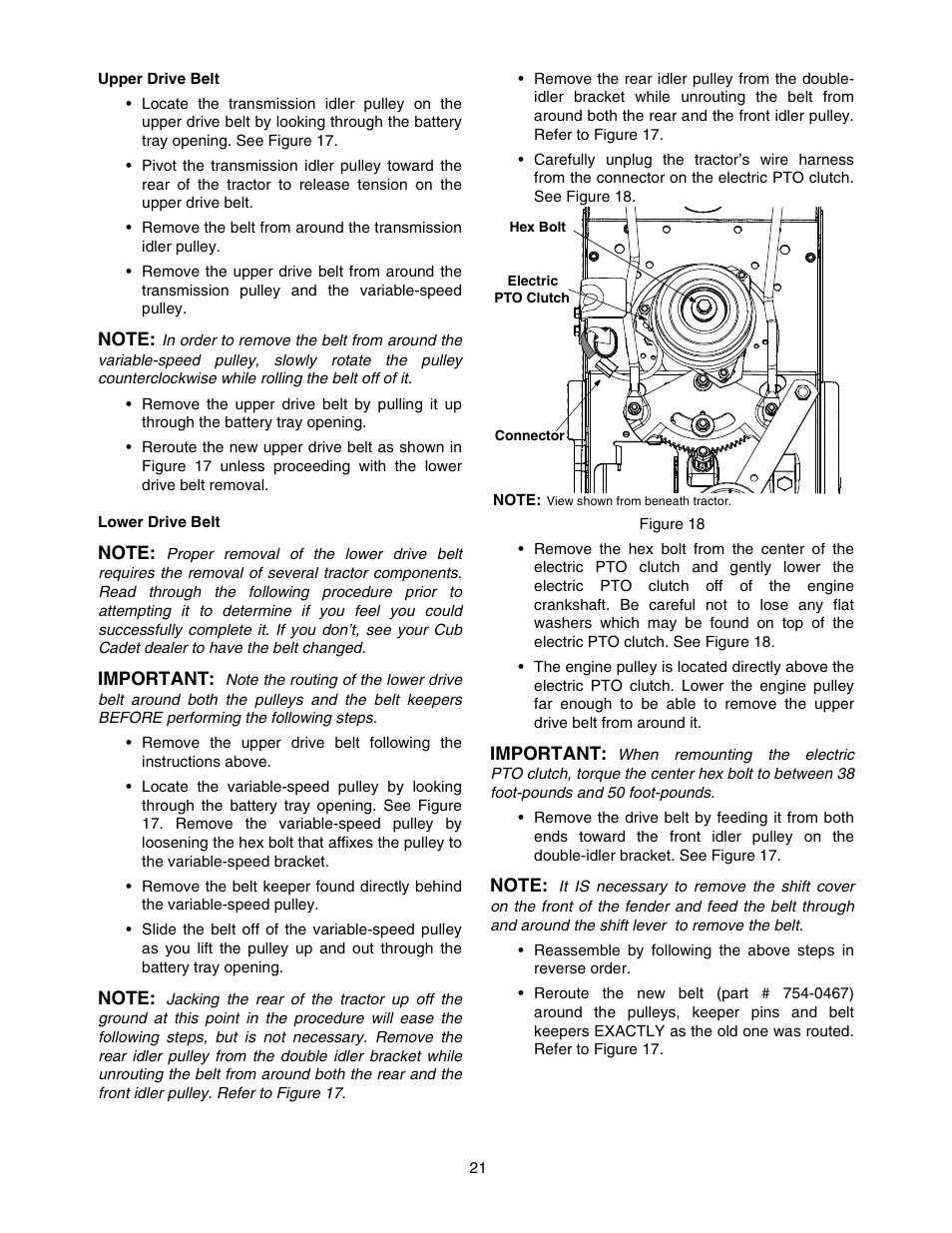 Cub Cadet 1212 User Manual | Page 21 / 44