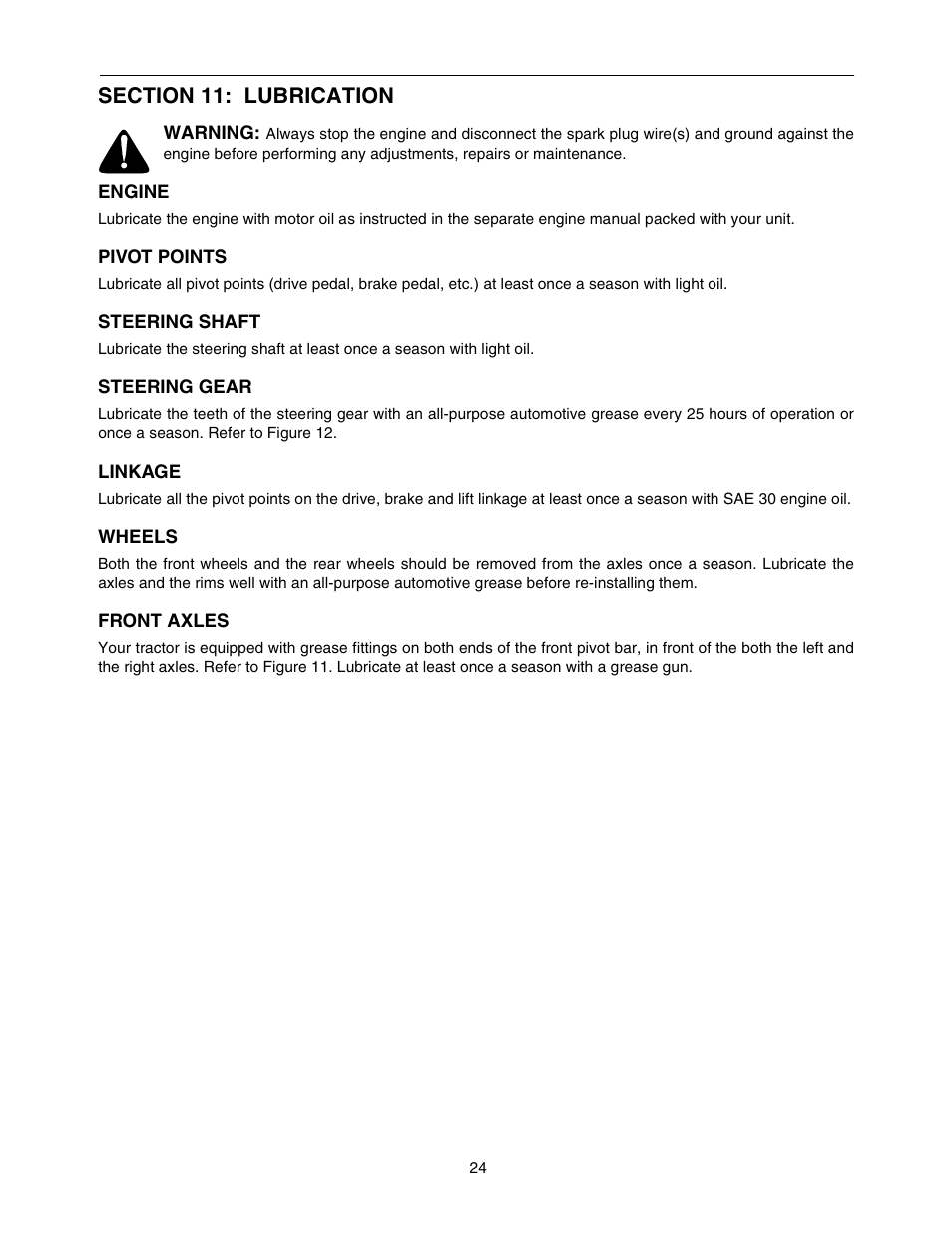 Cub Cadet 1212 User Manual | Page 24 / 44