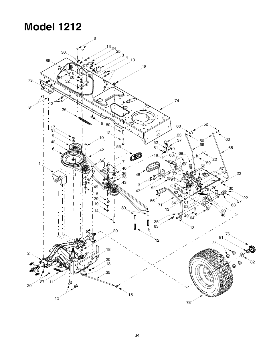 Model 1212 | Cub Cadet 1212 User Manual | Page 34 / 44