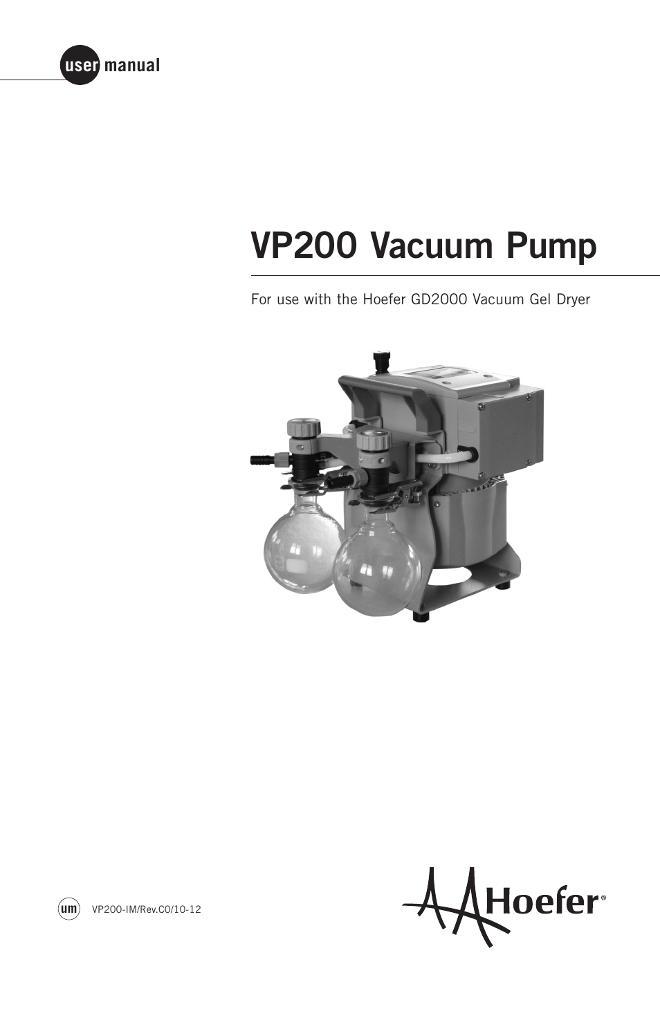 Hoefer VP200 User Manual | 30 pages