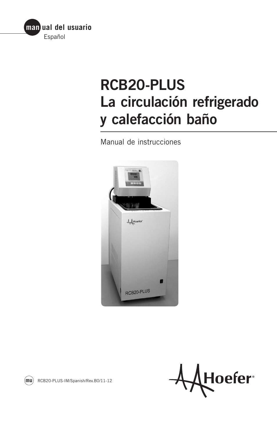 Hoefer RCB20-PLUS User Manual | 34 pages