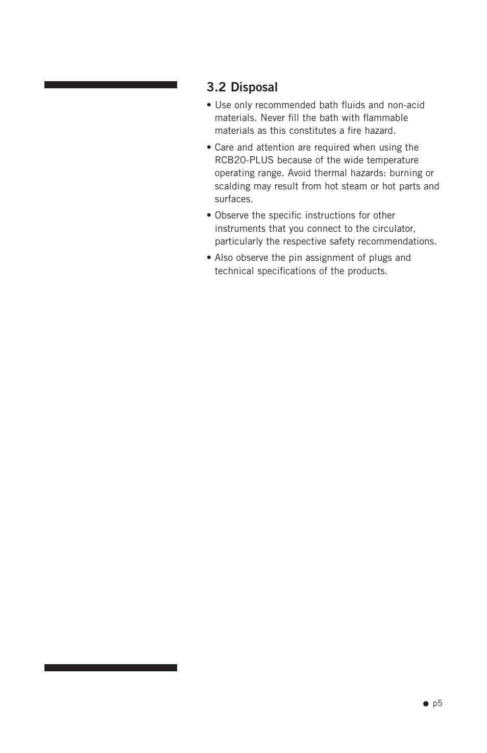 2 disposal | Hoefer RCB20-PLUS User Manual | Page 13 / 34