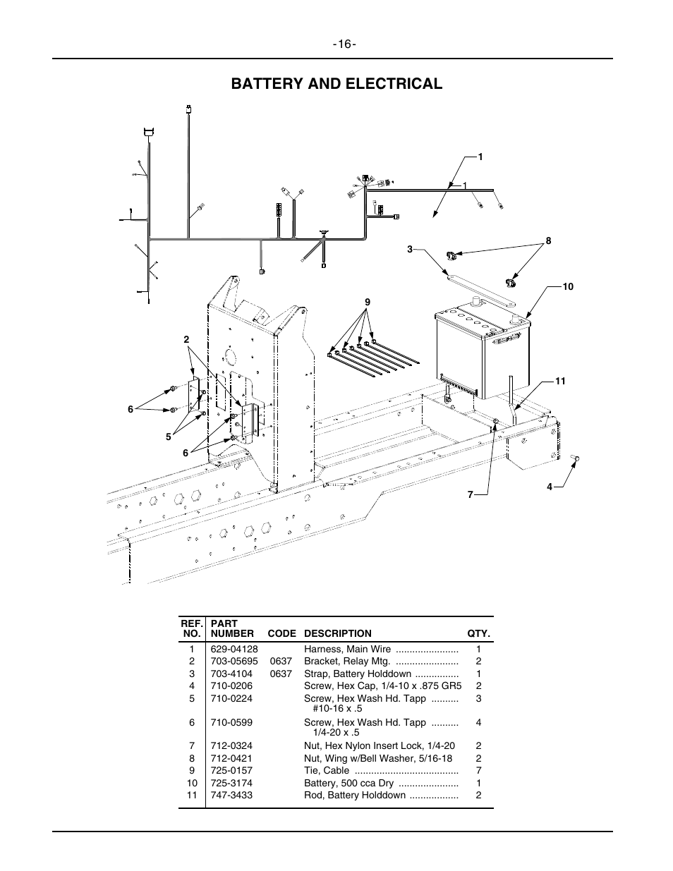 Battery and electrical | Cub Cadet 5234D User Manual | Page 16 / 48