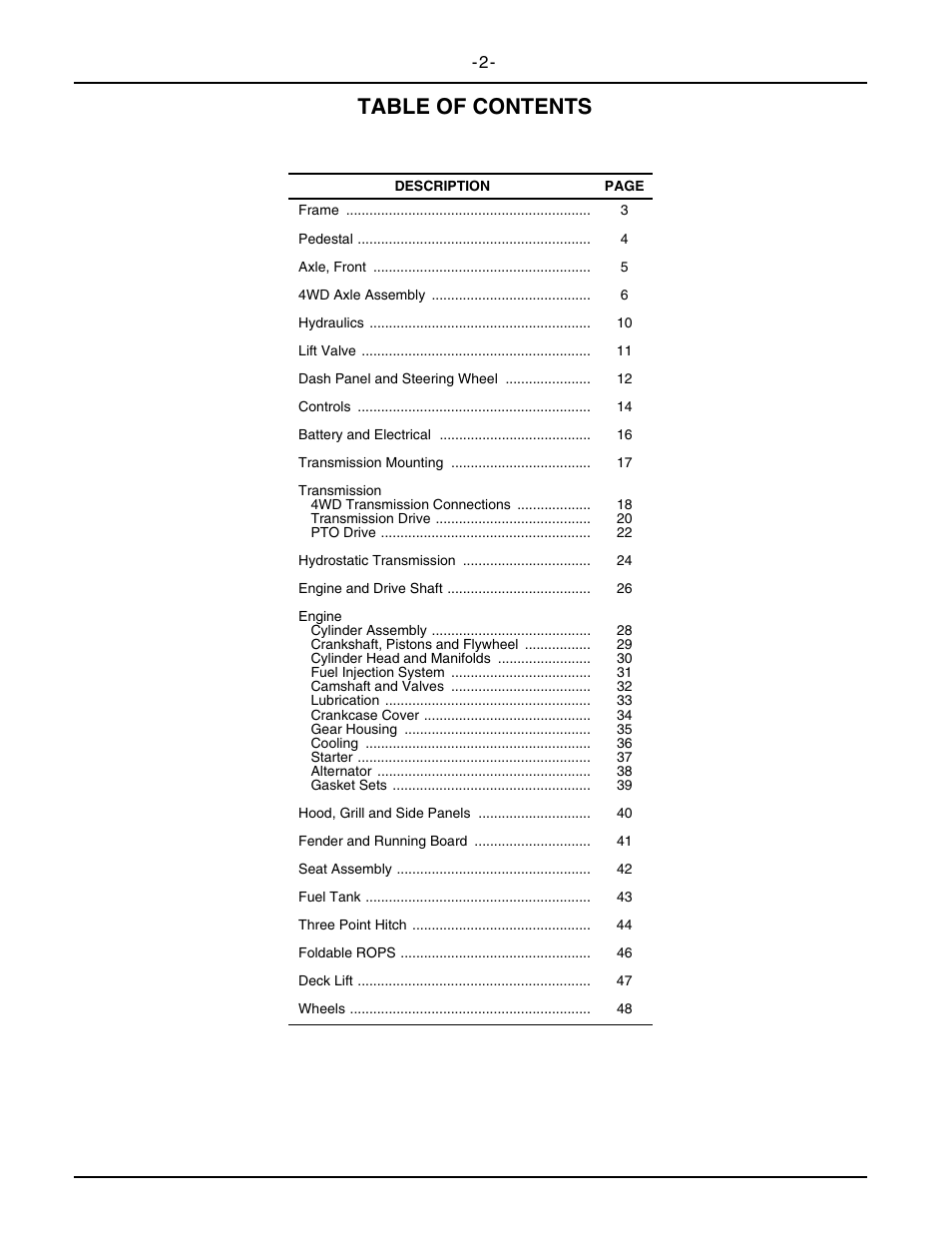 Cub Cadet 5234D User Manual | Page 2 / 48