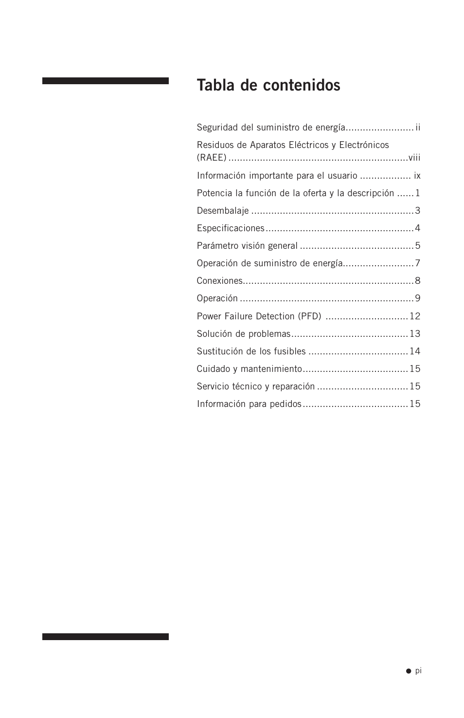Hoefer PS200HC User Manual | Page 2 / 26