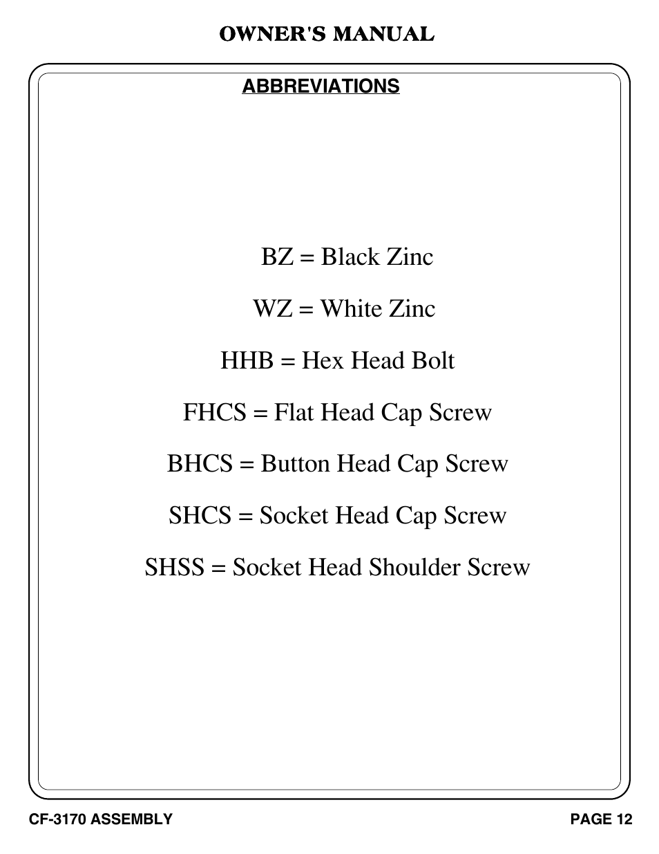 Hoist Fitness CF-3170 User Manual | Page 13 / 22