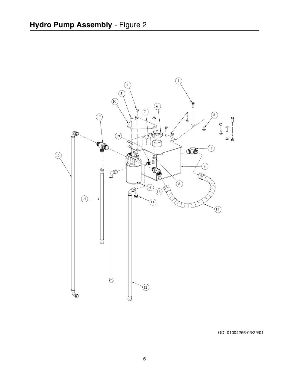 Hydro pump assembly - figure 2 | Cub Cadet 53AB5BBP750 User Manual | Page 6 / 28