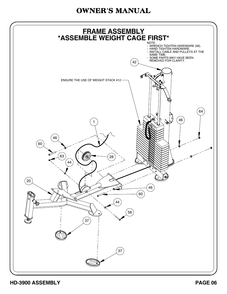 Hoist Fitness HD-3900 User Manual | Page 7 / 37