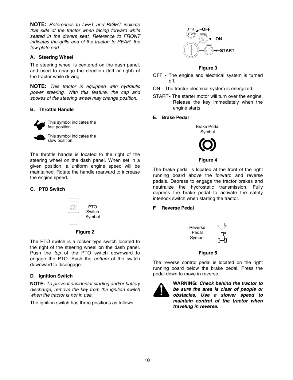 Cub Cadet TRACTOR 5252 User Manual | Page 10 / 56