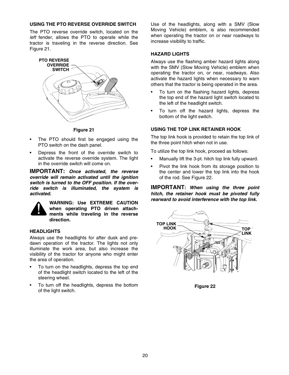 Cub Cadet TRACTOR 5252 User Manual | Page 20 / 56