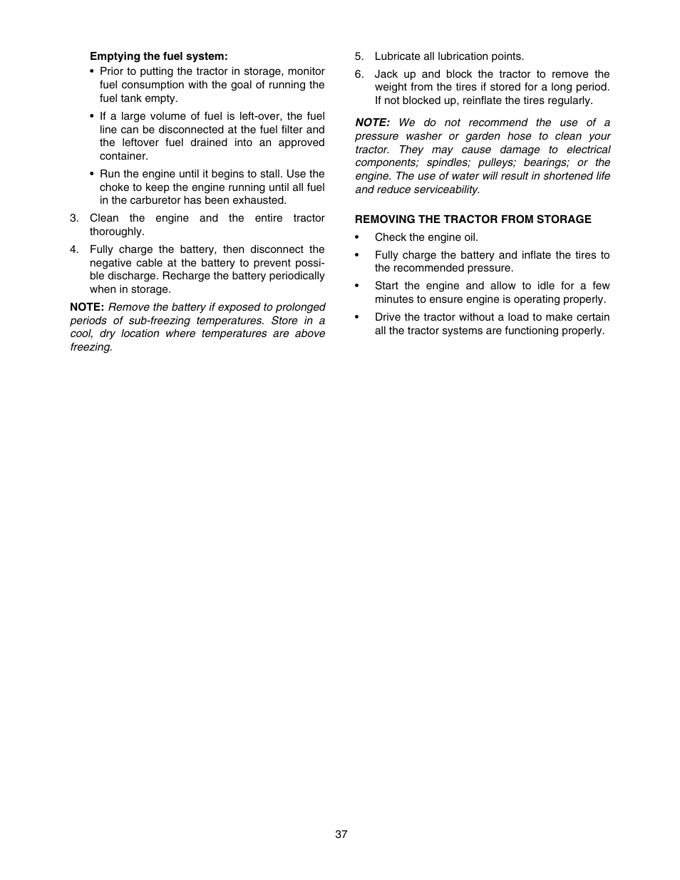 Cub Cadet TRACTOR 5252 User Manual | Page 37 / 56