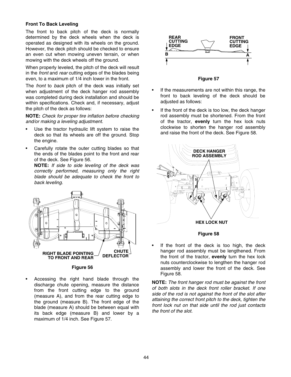 Cub Cadet TRACTOR 5252 User Manual | Page 44 / 56