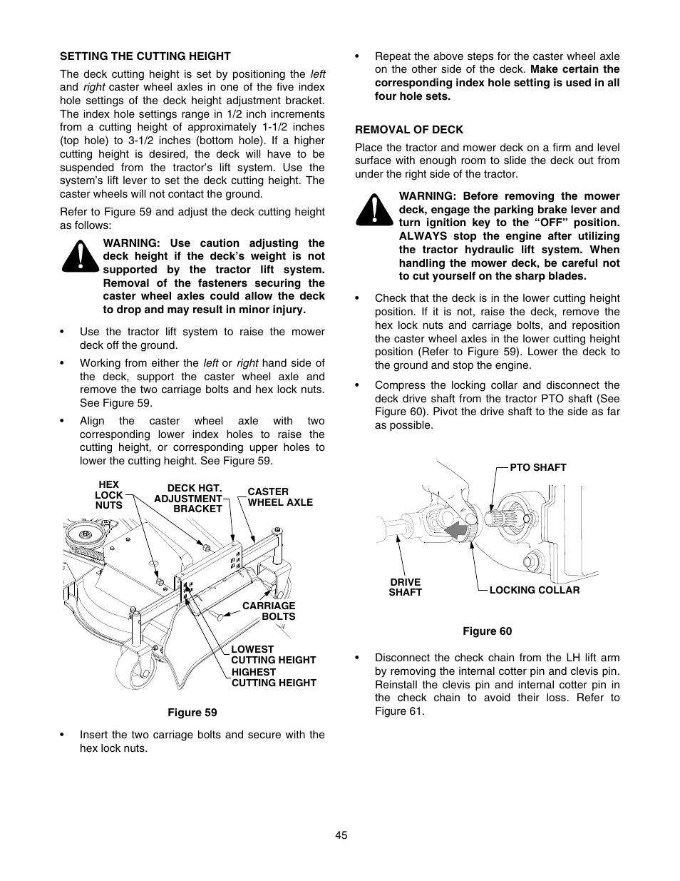 Cub Cadet TRACTOR 5252 User Manual | Page 45 / 56