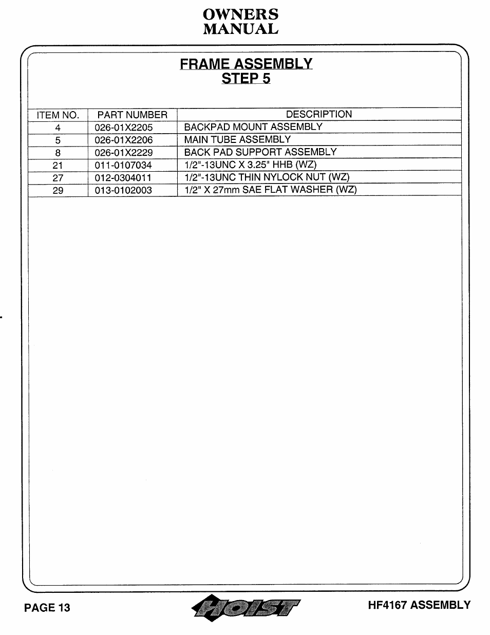 Hoist Fitness HF4167 User Manual | Page 14 / 37