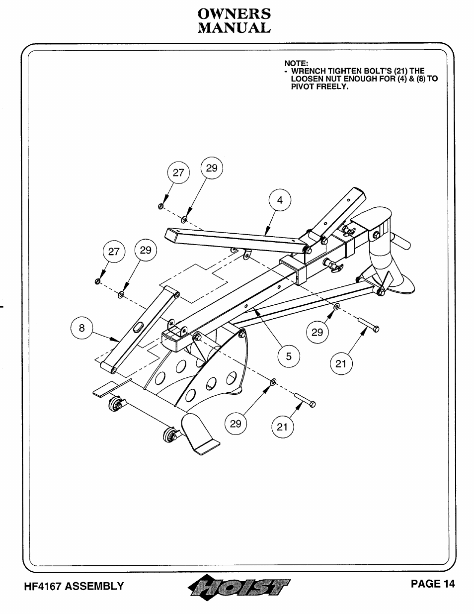 Hoist Fitness HF4167 User Manual | Page 15 / 37