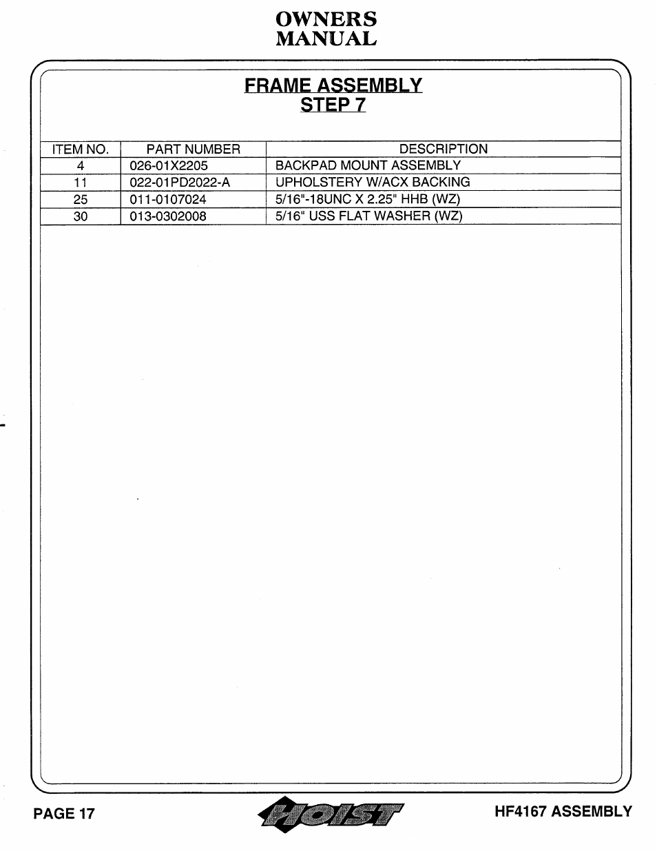 Hoist Fitness HF4167 User Manual | Page 18 / 37