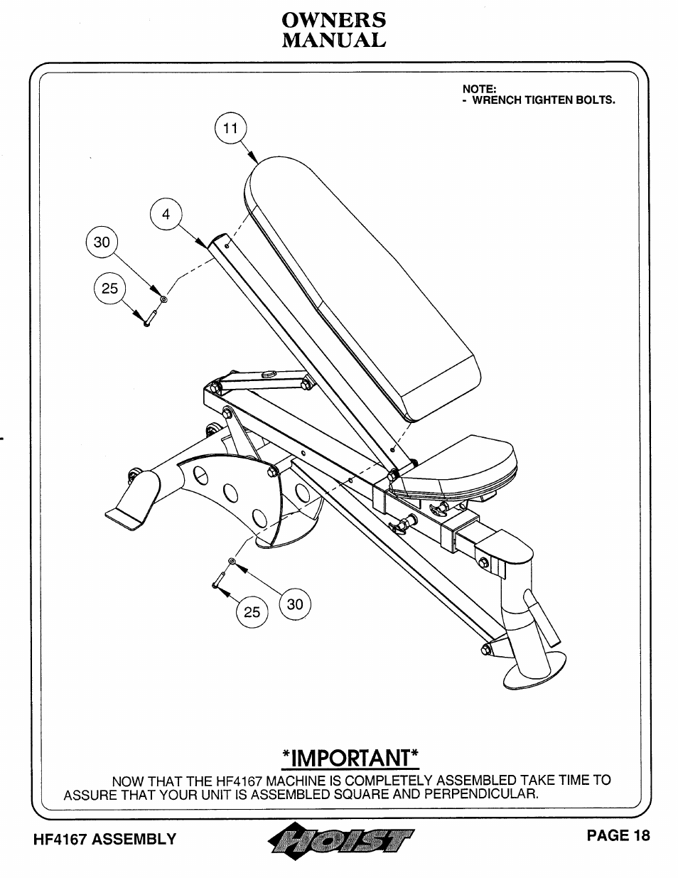 Hoist Fitness HF4167 User Manual | Page 19 / 37
