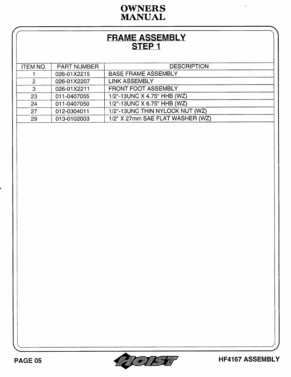 Hoist Fitness HF4167 User Manual | Page 6 / 37