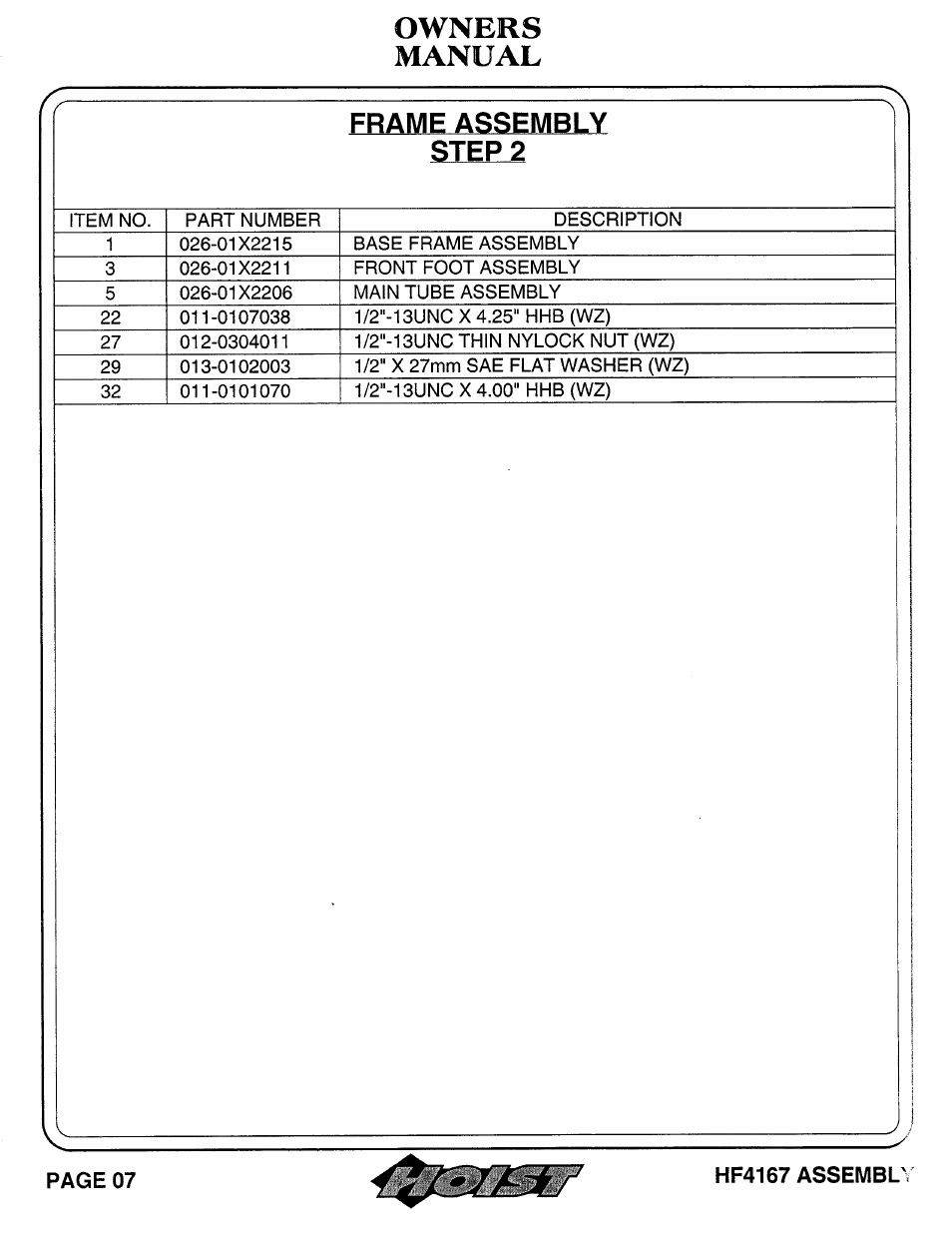 Hoist Fitness HF4167 User Manual | Page 8 / 37