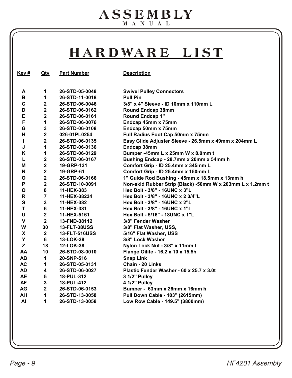 Hoist Fitness HF4201 User Manual | Page 10 / 17