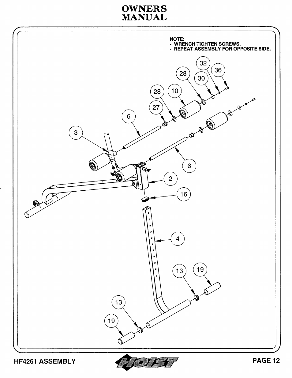 Hoist Fitness HF4261 User Manual | Page 13 / 23