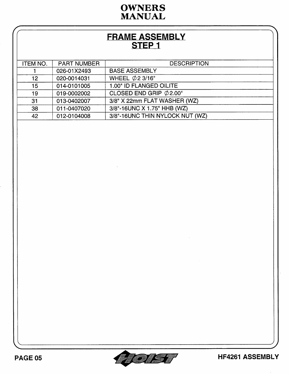 Hoist Fitness HF4261 User Manual | Page 6 / 23