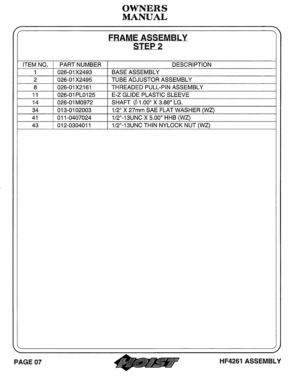 Hoist Fitness HF4261 User Manual | Page 8 / 23